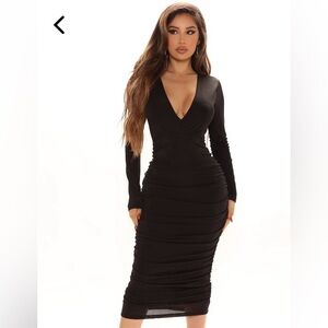 Fashion Nova Ruched Dress NWT